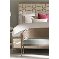 An Elegant Design Style Accents this Bed with Curvaceous Lines for a Self-Assured Elegance