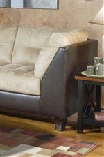 Serta Upholstery by Hughes Furniture 2550 Contemporary Sectional with Left-Facing Chaise