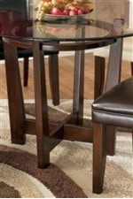 Four Leg Table with Connecting Base Design