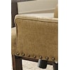 Textured Fabric Complemented by Nailhead Trim