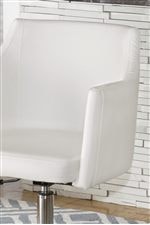 Modern White PVC Office Chair