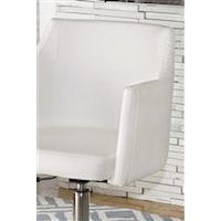 Modern White PVC Office Chair