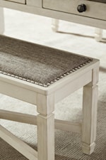 Upholstered Bench with Nailhead Trimming