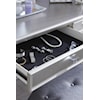 Vanity/Desk with Felt-Lined Center Drawer