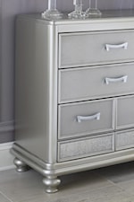 Textured Drawer Fronts and Antiqued Mirror Panels