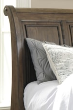 Sleigh Headboard with Framed Panels