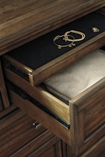 Concealed Felt-Lined Drawer in Dresser