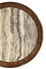 Wood and Faux Stone Center Table Tops