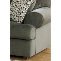 Smooth Rounded Arms and Small Wood Feet Blend Together with Casual Style