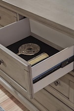 Felt-lined drawers