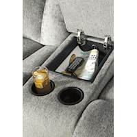 Storage console and cup holders