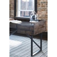 Acacia Veneer and Metal Frame Desk