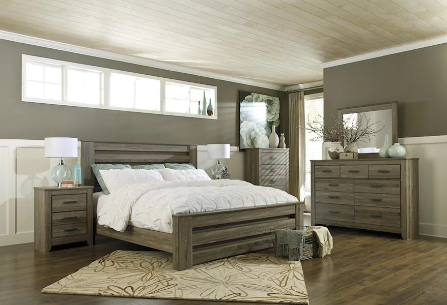 Zelen King Bedroom Group by Signature Design by Ashley at Dream Home Interiors