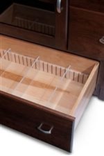 Clear Drawer Dividers on Large TV Stand