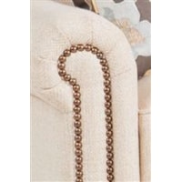 Rolled Panel Arms with Nailhead Trim