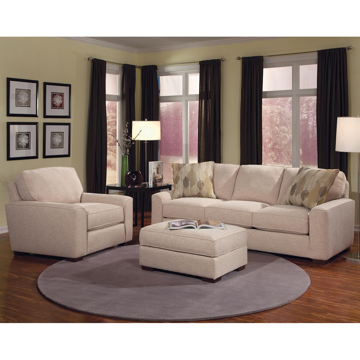 Smith Brothers Build Your Own 8000 Series Stationary Living Room Group