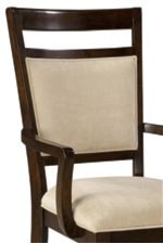 Front of Dining Chair with Upholstered Seat and Back