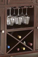 Removable Wine Bottle Storage and Hanging Glass Storage