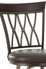 Decorative Triple X-Back Design Suggests Tropical Style