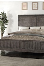 Wood Panel Bed Footboard