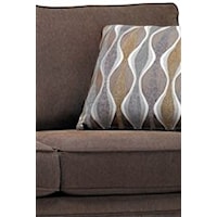 Plush Upholstered Seat and Back Cushions Create a Comfortable Feel of Casual Relaxation
