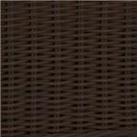Hand-Woven Wicker Resin with Black Walnut Finish