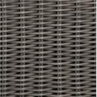Hand-Woven Wicker Resin with Slate Gray Finish