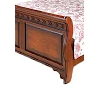 Hand Carved Antique Accents on Headboards, Footboards and Armoire