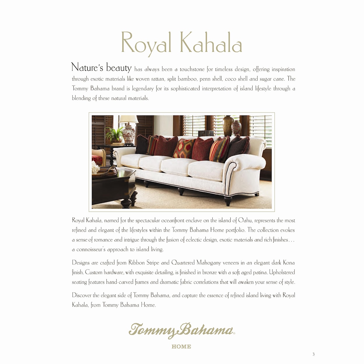 Tommy Bahama Home Royal Kahala Starlight Mirrored Nightstand