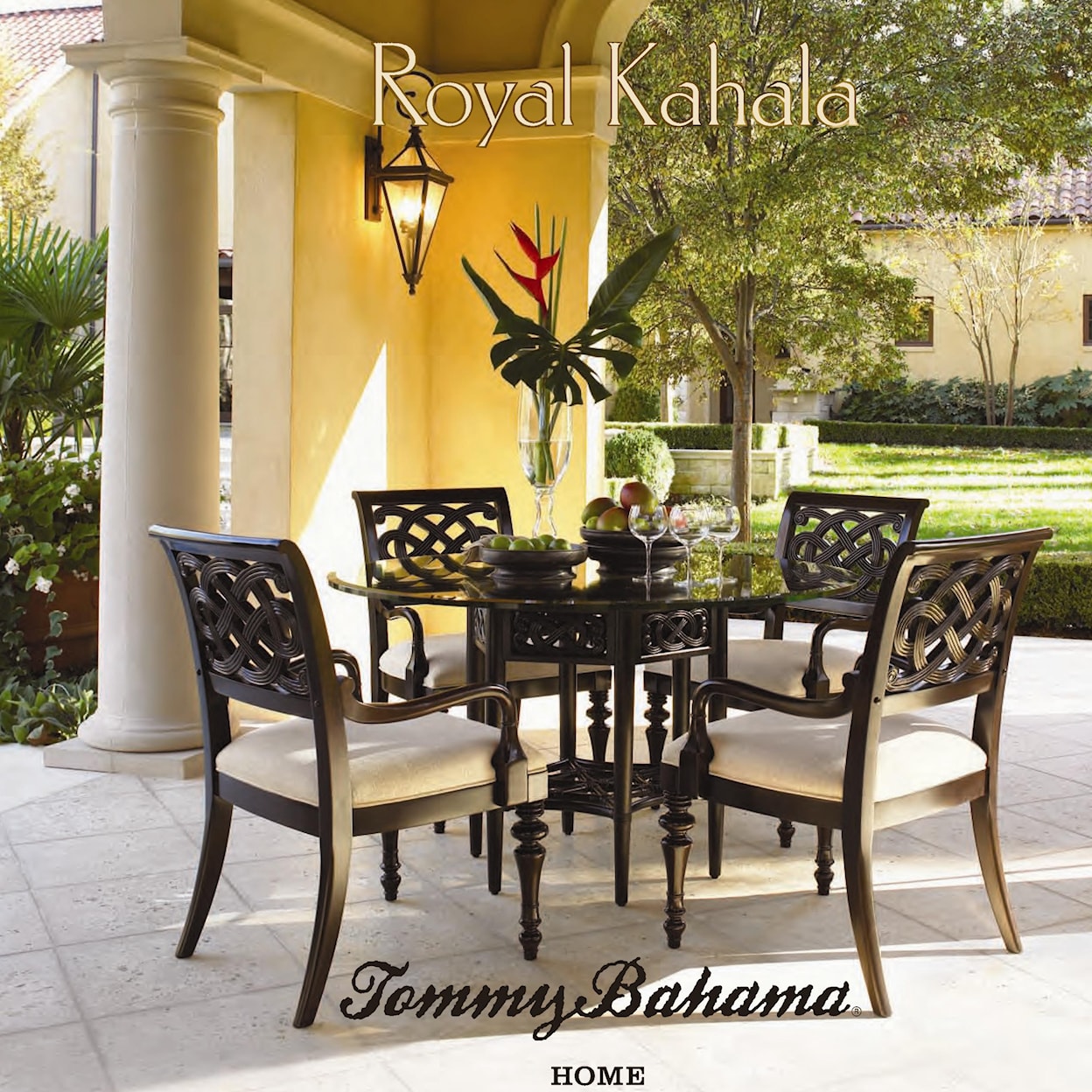 Tommy Bahama Home Royal Kahala 54" Sugar and Lace Table