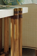 Select Pieces Up the Sophistication with Antique Brass Caps and Ferrules on Bamboo Stalks