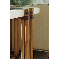 Select Pieces Up the Sophistication with Antique Brass Caps and Ferrules on Bamboo Stalks
