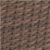 Walnut finish on all-weather wicker and cast aluminum