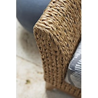 Woven All-Weather Wicker is Resistant to UV Rays, Fading, Staining, Mildew, Stretching and Cracking.