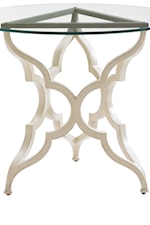 Quatrefoil Pattern Appears Throughout Collection, Even in Elegantly Shaped Table Bases