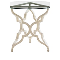 Quatrefoil Pattern Appears Throughout Collection, Even in Elegantly Shaped Table Bases