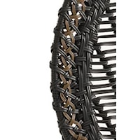 Black, All-Weather Wicker is Woven with Gold Accents for a Sumptuous Take on Traditional Campaign Style