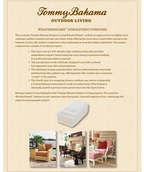 Weatherguard Cushion Info