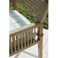 All-weather lanyard cording brings a fresh, nature-inspired twist to your modern outdoor furniture