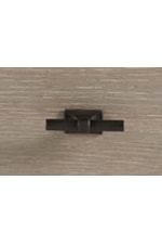 Matte black finished metal bar hardware