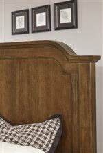 Shaped Top Molding on Mansion Bed