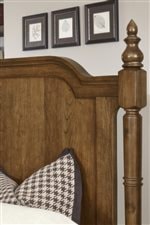 Turned Finials on Poster Bed