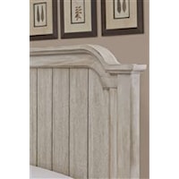 Shaped Top Molding and Plank Look on Mansion Bed