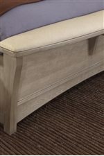 Bench-Style Footboard on Upholstered Bed