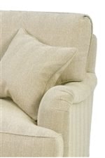 Plush Cushion Back and Arm with Rolled Edge