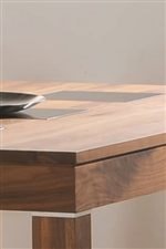 Table Features Smoked Tempered Glass Table Top Inserts