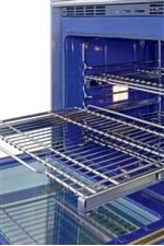 Three Adjustable Oven Racks: One Full-Extension Easy Glide, One Full-Extension Door Glide, and One Standard