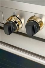 Different Options Such As Brass Bezels and Black Knobs Are Available In This Collection