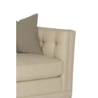 Interior of Sofa Adorned with Cozy, Button Tufting