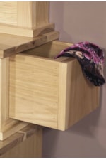 Hidden Drawers Provide Extra Storage.